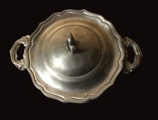 Zinn Schale mit Deckel Les Postainers Hutois