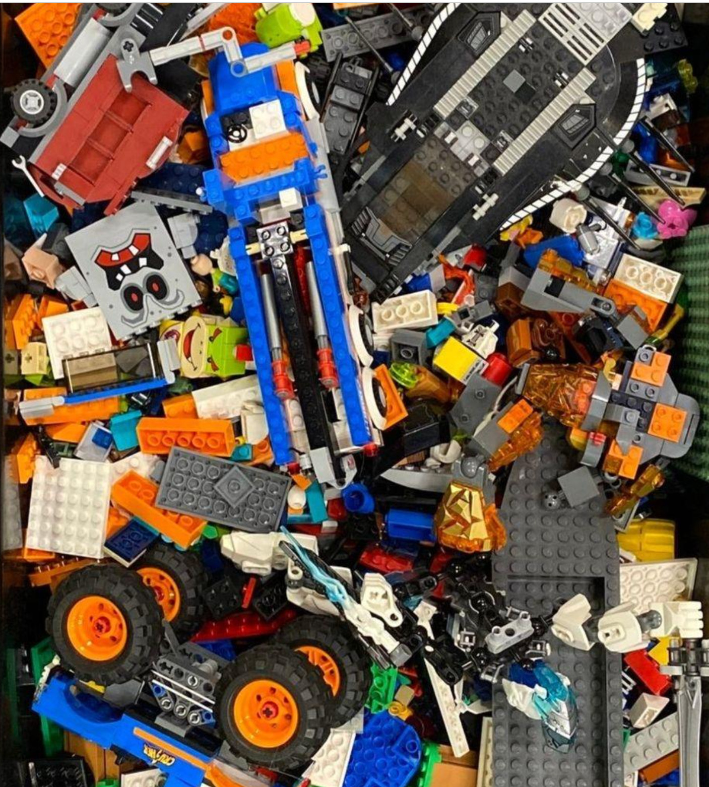 LEGO 20 lbs Pounds BULK Random Parts Pieces Building Plates Blocks Free Shipping