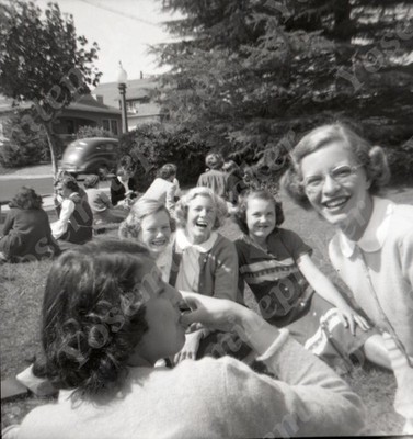 sl21  Original Negative 1949 Sacramento Castec Dr kids smiles  107a