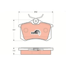 Satz Bremsbeläge Bremsklötze hinten für Ford Galaxy 1 WGR MK | 24082530