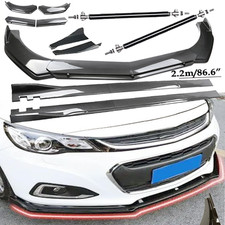 Carbon Fiber Front Bumper Lip Spoiler Side Skirt Body Kits For 08-2012 Malibu