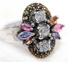 1CT Heat Treated Pink Topaz 925 Solid Genuine Sterling Silver Ring Sz 6 NF1-8 — photo 2