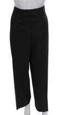Boss Hugo Boss Women Dress Pants Black Virgin Wool Zip Size 12