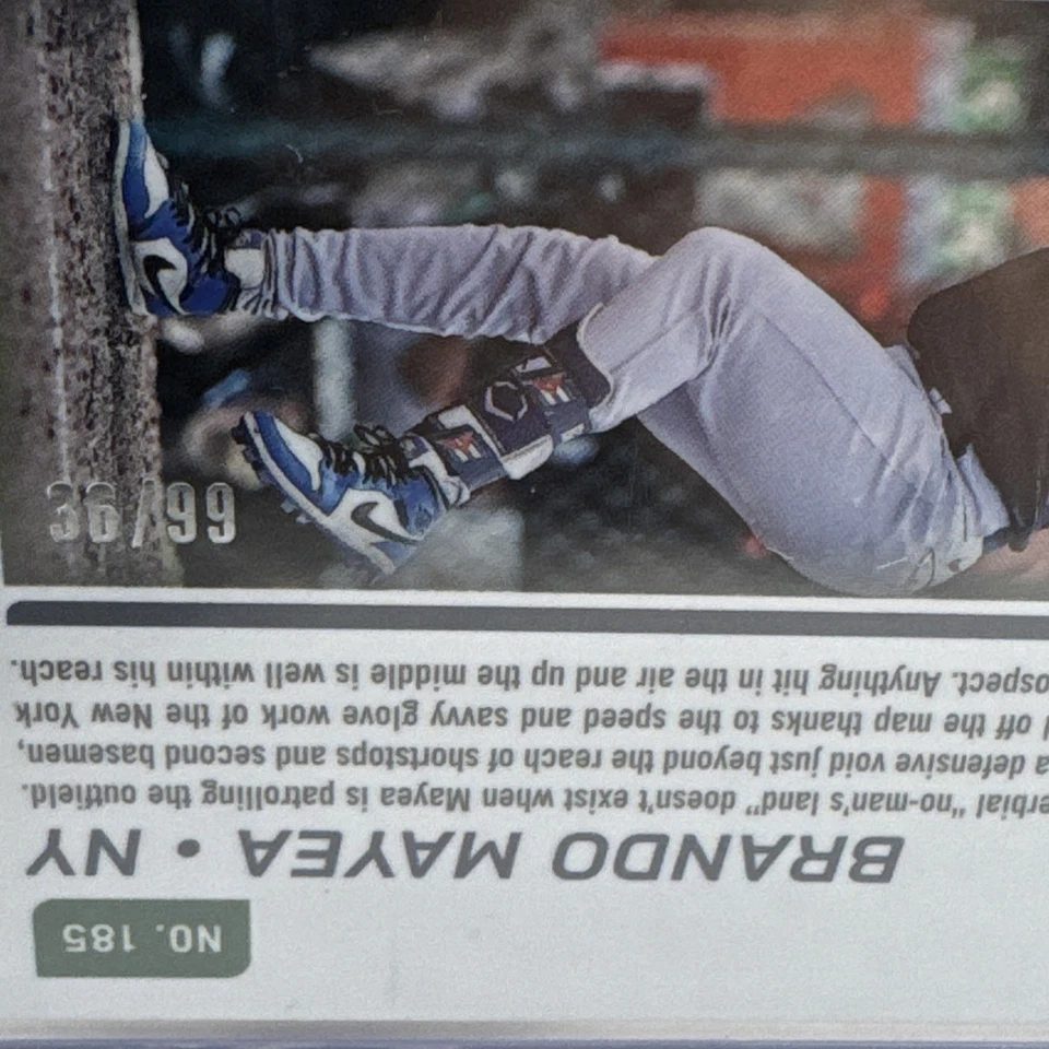 2024 Panini Prospect Edition - Brando Mayea #185 Green Ice Prizm /99 (RC) - Image 3 of 3