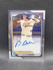 2024 Bowman Chrome Draft BLAKE BURKE auto - RC - 1st - Milwaukee Brewers