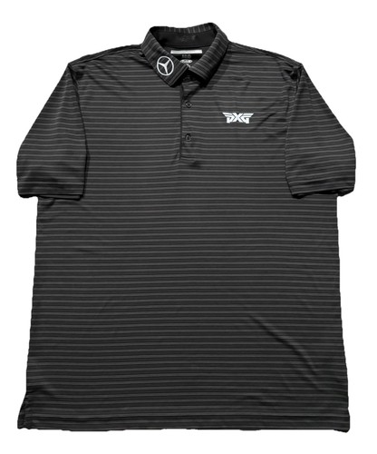 Greg Norman Tournament Golf Shirt W/ Sponsors. Gray. Mens L. PXG. Mercedes. - 第 1/10 張圖片