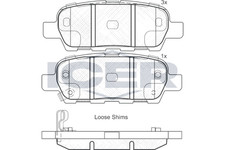 Bremsbeläge für Renault Koleos I Infiniti G Limo Nissan Juke Cube ab 11->