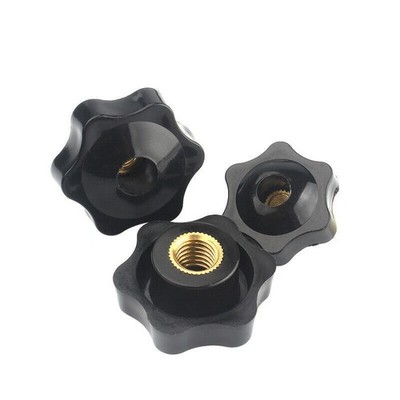 10x Durchsteck Messing Innengewinde Spannmuttern Knopf Griff M5 M6 M8 M10 Neu