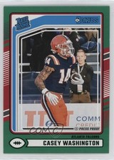 2024 Panini Donruss Rated Rookie Green Press Proof Casey Washington #392 1j30