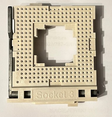 Vintage PC: AMP Socket 3 ZIF PGA for 486 586 motherboard (NOS)