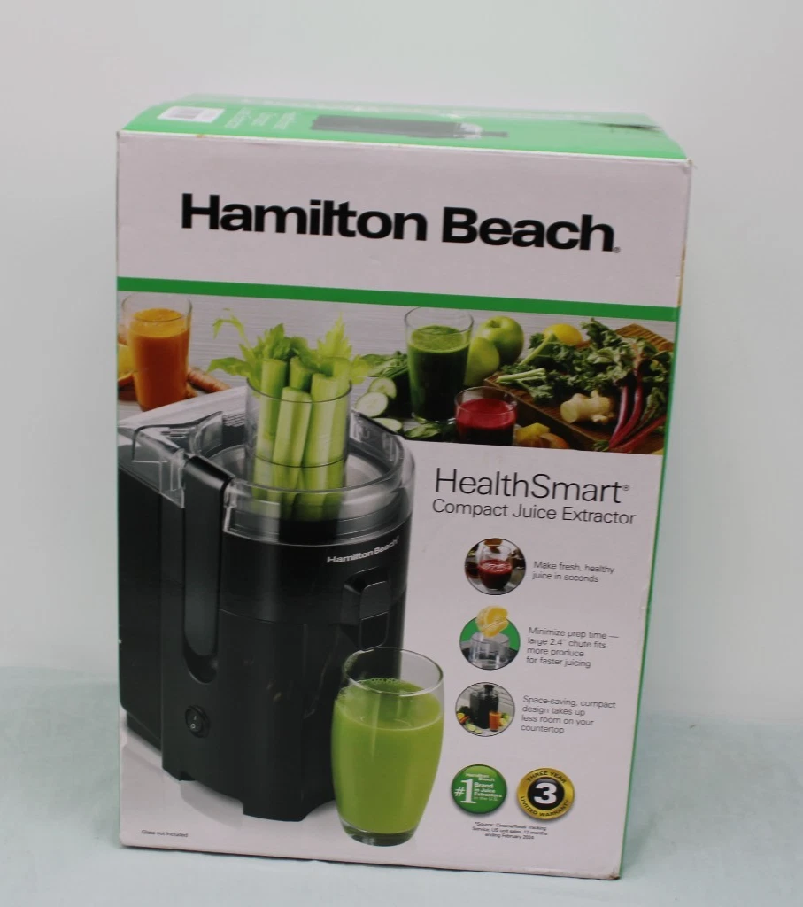 NEW! Hamilton Beach HealthSmart Compact Juice Extractor 67500G FREE SHIPPING!