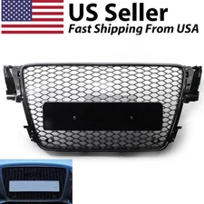 Front Mesh RS5 Style Bumper Grille For Audi A5/S5 B8 8T 2008-2011 2012 Black