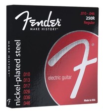 Fender Super 250's Nickel Plated Steel Electric Guitar Strings Gauges .010 -.046