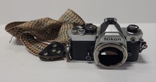 Nikon FM Silver 35mm Film Camera Body w/Strap