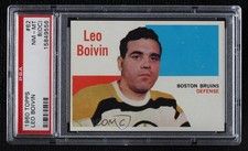 1960-61 Topps Leo Boivin #62 PSA 8 (OC) HOF 0o5t