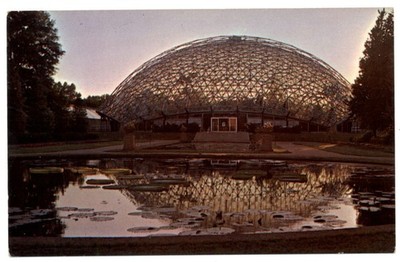 St Louis Missouri Climatron Geodesic Dome Botanical Garden vintage postcard