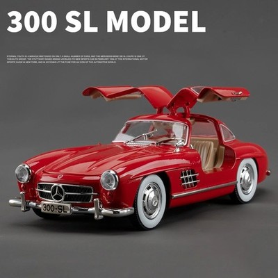 1:24 1954 Mercedes‑Benz 300SL Diecast Model Car Vintage Alloy