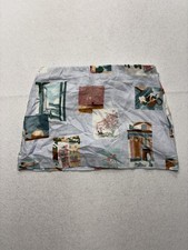 Abercrombie Fitch Skirt Womens XS Multicolor Linen Scenic Print Mini Casual