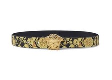 STUNNING VERSACE BAROCCO LEATHER BELT WITH MEDUSA - NEW WITH TAGS
