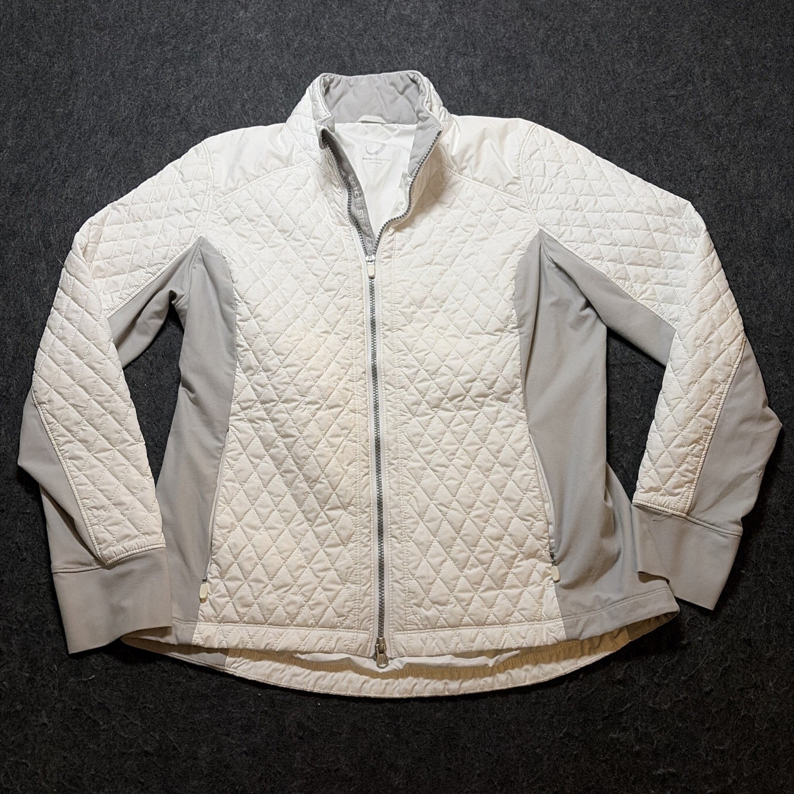 Zero Restriction Goose Down Full Zip Quilted Jack… - image 1