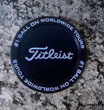 Golf Ball marker Metal Marked Titleist   1 Ball On Worldwide Tours  4CM Size
