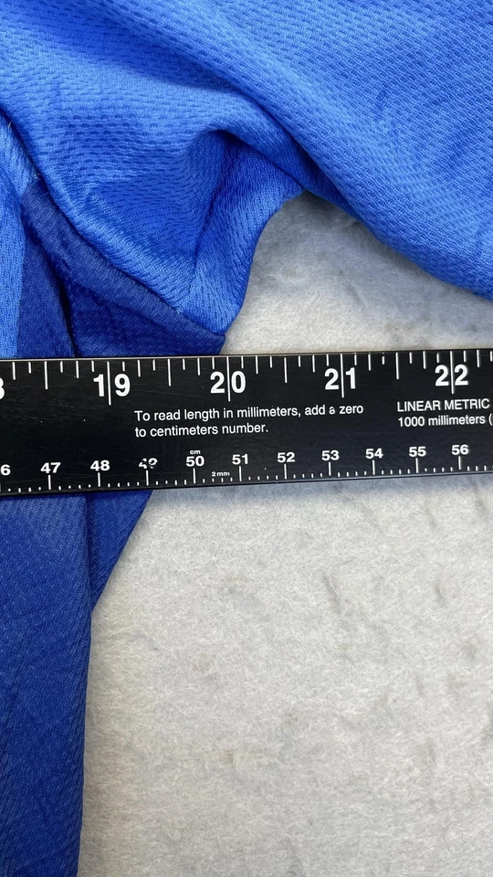 Cannondale 骑行衬衫男式大号蓝色 1/4 拉链计时码表球衣美国制造自行车 — 第 4/4 张图片