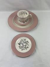 Homer Laughlin Spring Garden Set With Dinner + Dessert Plate Cup and Saucer
