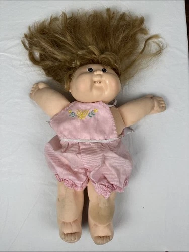 Vintage Cabbage Patch Kid HM 17 Cornsilk Blonde Hair Brown Eyes 1987 Coleco