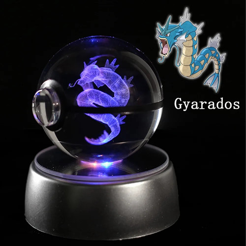 Pokemon Sfera di cristallo 3D Lampada luce notturna Pokeball regalo compleanno!! - Photo 15/50