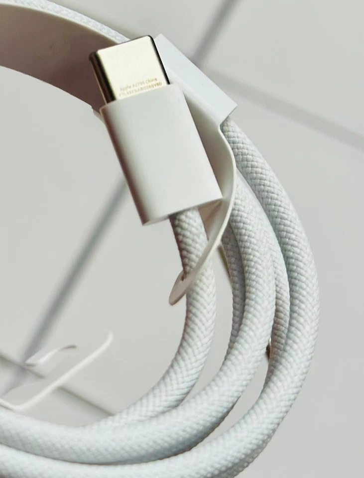 Lote de cable de carga rápida USB-C a USB-C original para iPhone 16 15 Pro Max Samsung Foto 2 de 4