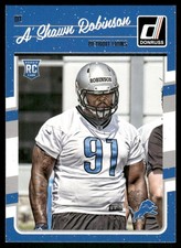 2016 Panini Donruss #304 A'Shawn Robinson Rookie RC Lions football card. rookie card picture
