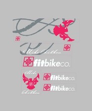 FIT BIKE CO. 5050 S2i  BMX DECAL SET.  Pink, ...