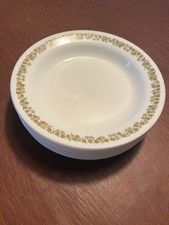 1 Vintage Corelle Green Crazy Daisy Spring Blossom Rim Soup Pasta Bowls 8 1/2"