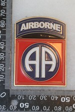 ORIGINAL US ARMY 82ND AIRBORNE DIVISION CHALLENGE COIN 2010 OEF X CJTF