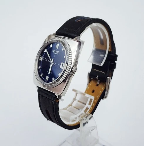Men's JAPAN Vintage 1970 AUTOMATIC Watch SEIKO 7005-7021. Navy Dial*