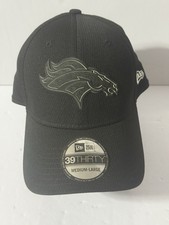 NFL Exclusive Authentic NWT Denver Broncos Tech Black New Era 39Thirty Flex Hat