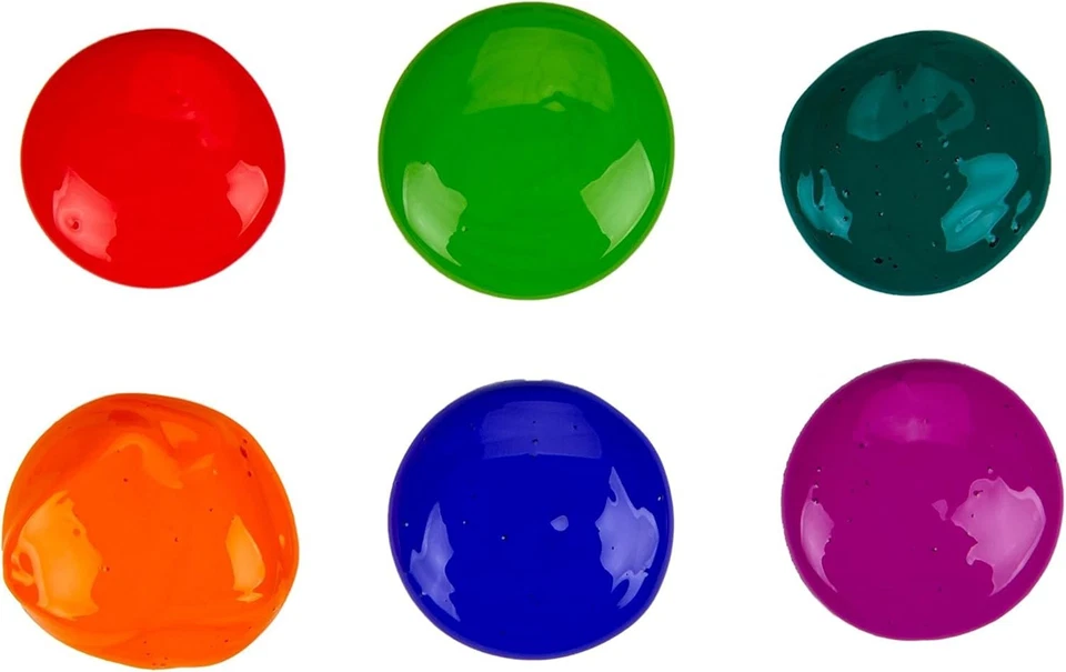 Pintura lavable para niños (6ct), suministros preescolares, artes y manualidades no tóxicas Foto 4 de 4