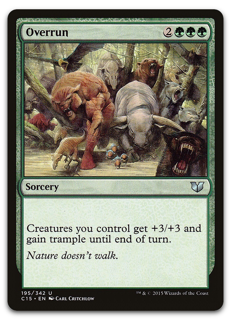 Overrun #195 (NM) Commander 2015 C15 Magic MTG