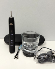 Philips Sonicare DiamondClean Smart Black Toothbrush Charging Glass Travel Case