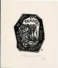 Ex libris Ivo Tampieri - Ruit hora: lens feast.