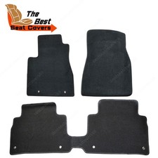 Frontrear Floor Mats Carpet Velour For 2004-2009 Lexus Rx330 3pcs 4-door Black