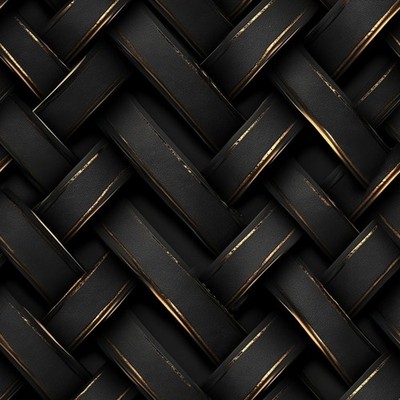 Modern 3D Black and Gold Geometric Wallpaper Design in sheets.