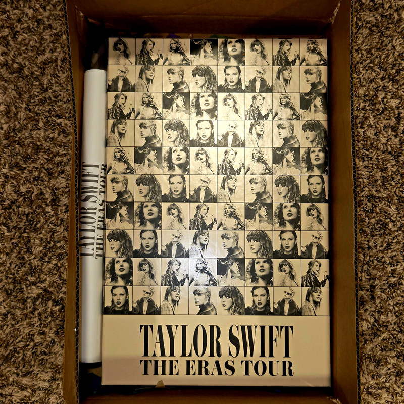 Taylor Swift The Eras Tour VIP Memorabilia Set w/ Poster, Pin & VIP Laminate