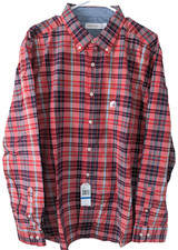 Nautica Men's NWT Size XL Button Up LS Cotton Shirt Single Logo Pocket