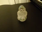 Fenton Hand Painted "Woodland Frost" Snow lady Signed Stamped 4"-95th