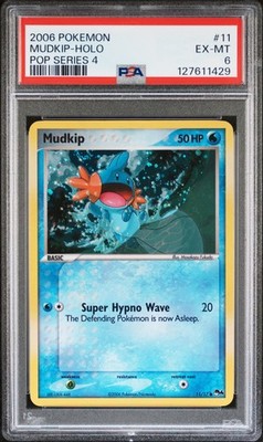 Pokemon Card Mudkip 11/17 Holo Foil Pop Series 4 PSA 6 EX-MT | eBay