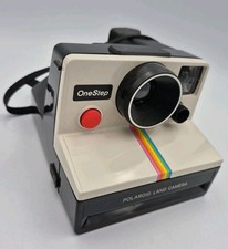 Polaroid One Step SX-70 Instant Film Land Camera Rainbow Stripe - UNTESTED Vtg