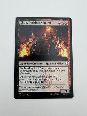 #ad Zhao Ruthless Admiral 252 447 Avatar The Last Airbender MTG Magic NM $2.99