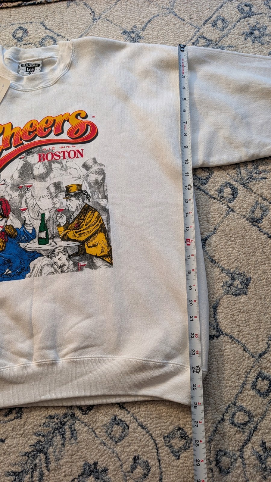 Vintage 90s Cheers Crewneck Sweatshirt NWT size Large Boston Bar TV Show image 9