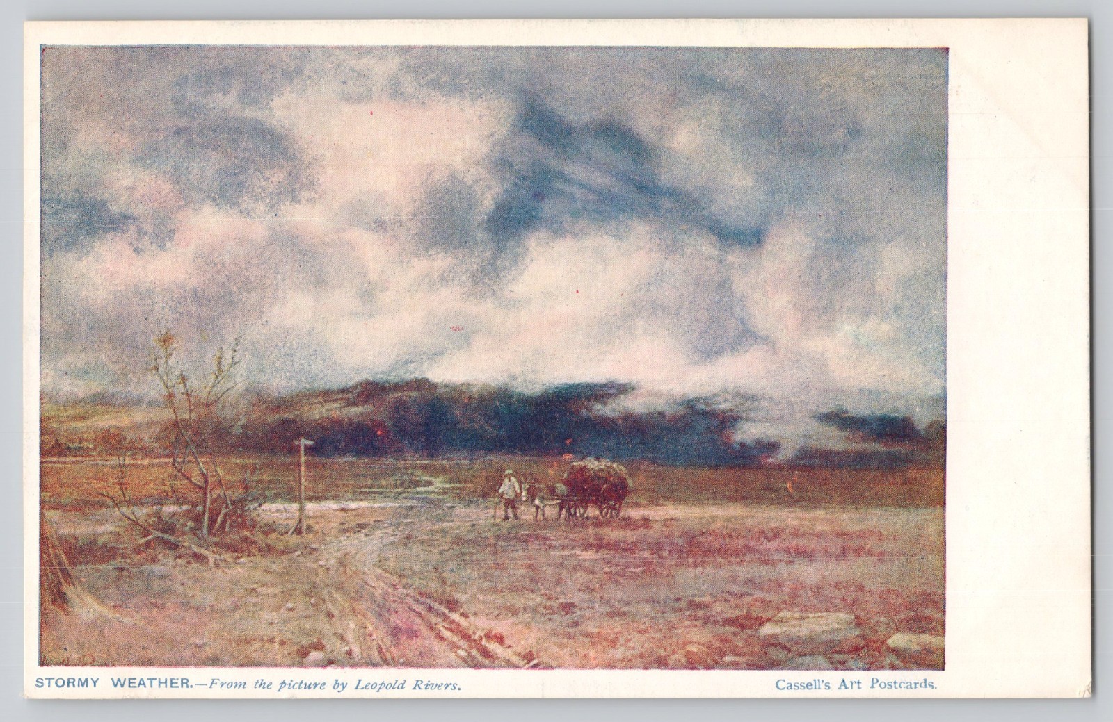 Postcard - Stormy Weather - Painting by Leopold Rivers | eBay